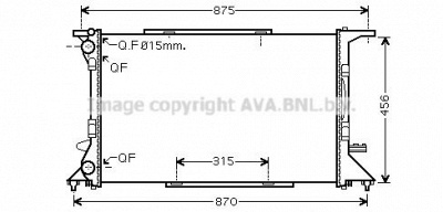 AVA QUALITY COOLING ai2306 -  Радиатор, охлаждение двигателя